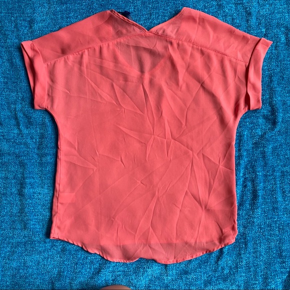 Multicolor Embroidered Coral Blouse - Picture 2 of 2